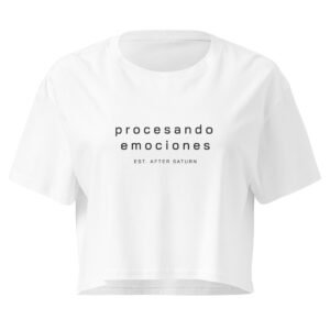 Crop Top Blanco - Procesando emociones EST. AS